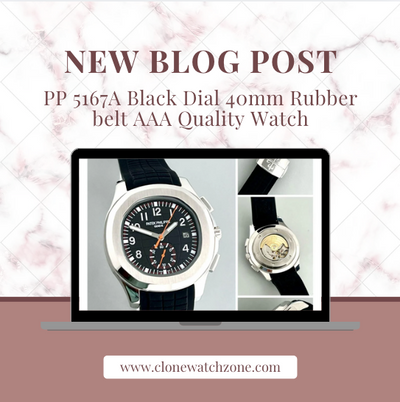 PP 5167A Black Dial 40mm Rubber belt AAA Quality Watch