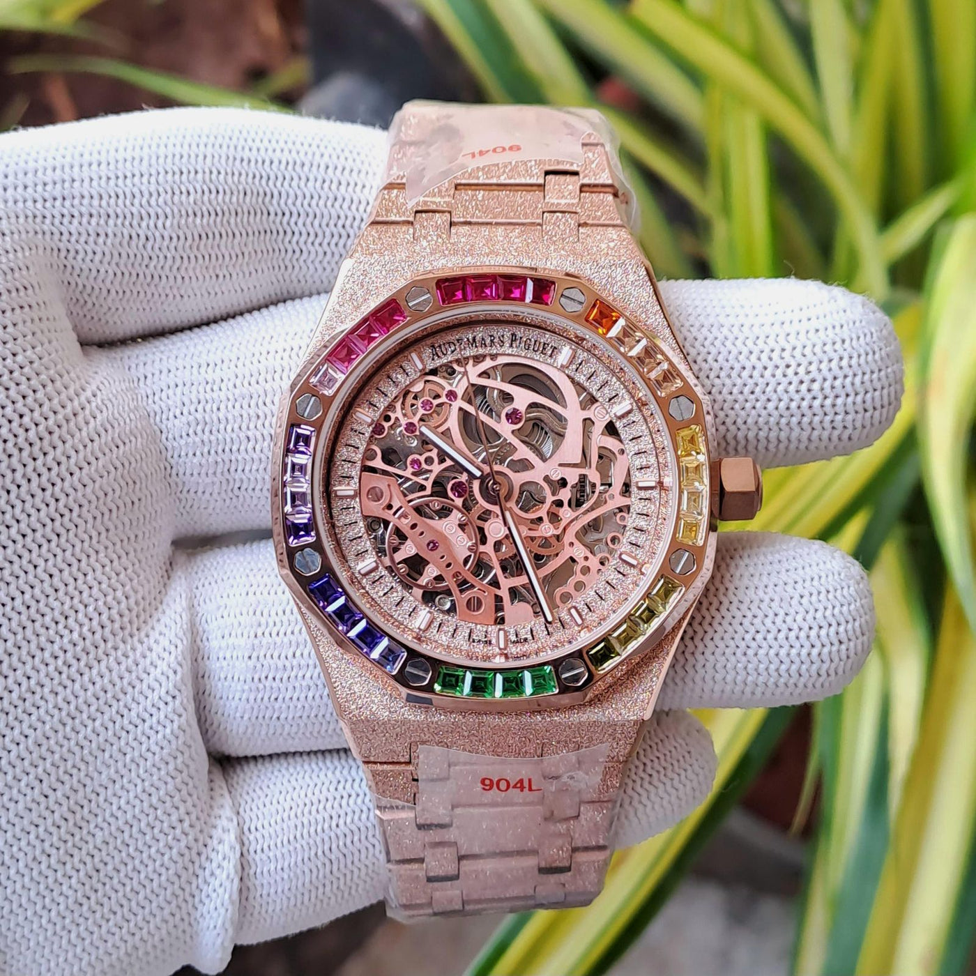 41mm Royal Oak Rainbow Sparkle Stainless Steel Automatic Watch