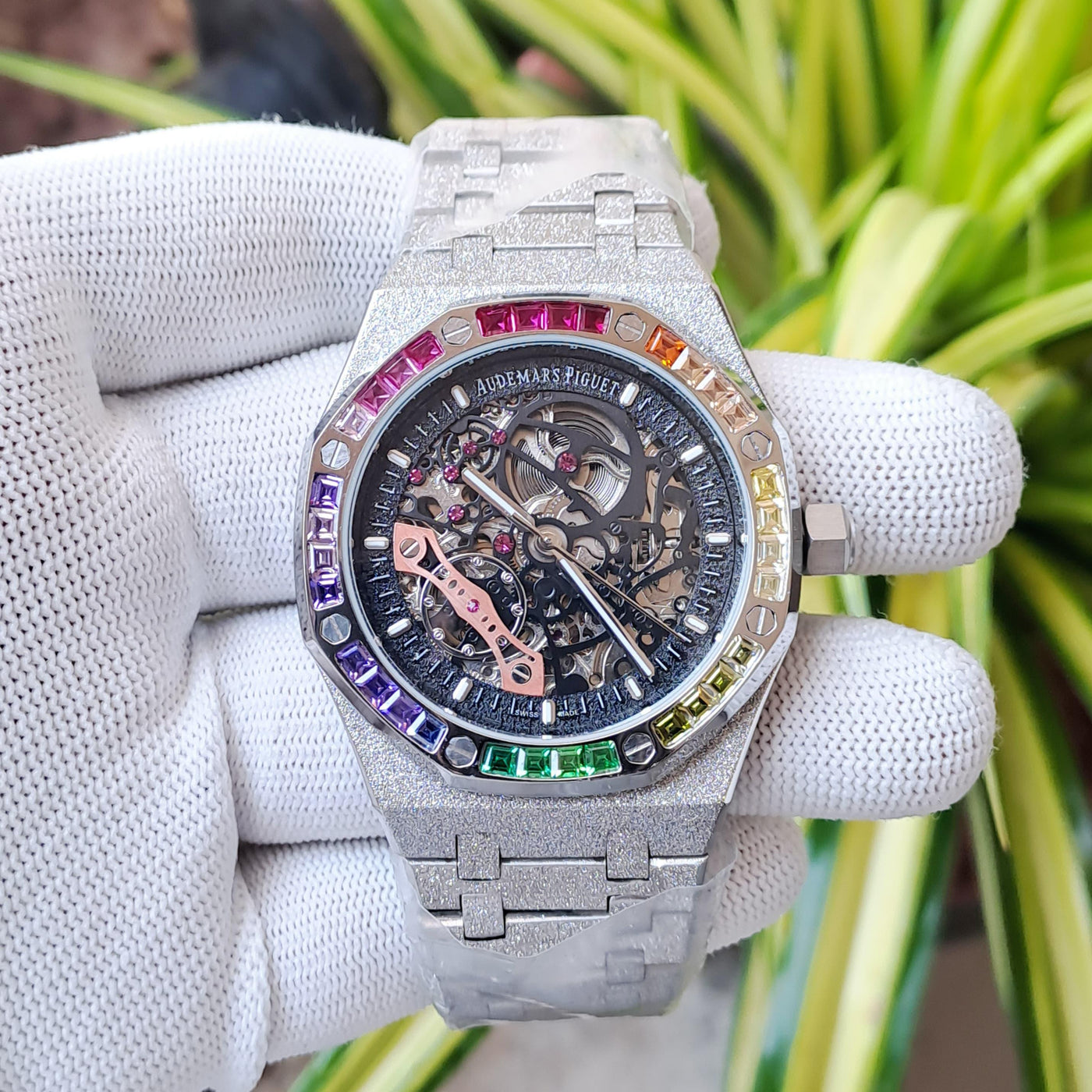 41mm Royal Oak Rainbow Sparkle Stainless Steel Automatic Watch