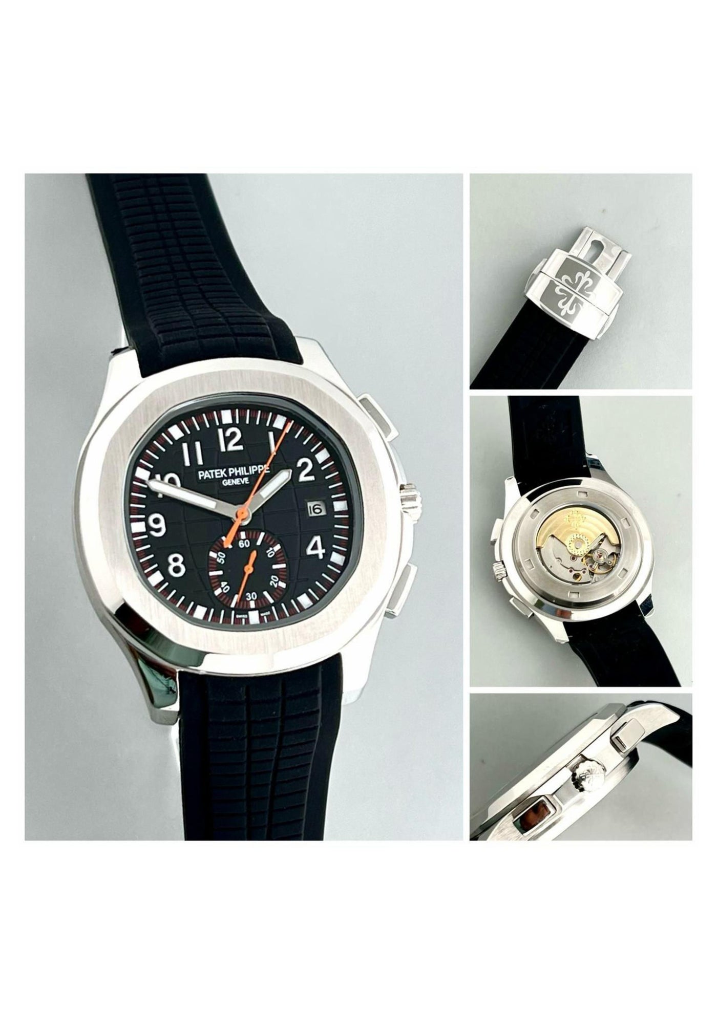 PP 5167A Black Dial 40mm Rubber belt AAA Quality Watch