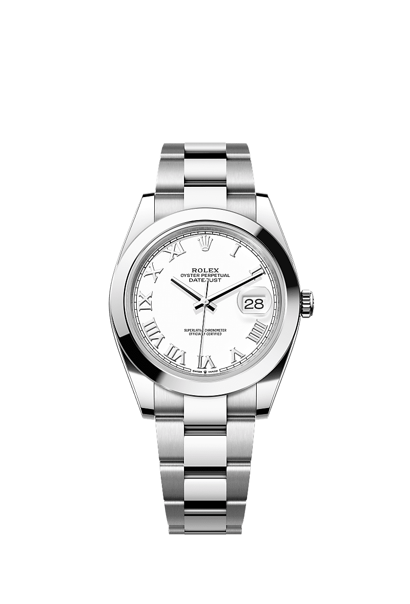 Datejust 126300 41mm Smooth Bezel Roman Dial AAA Quality Watch