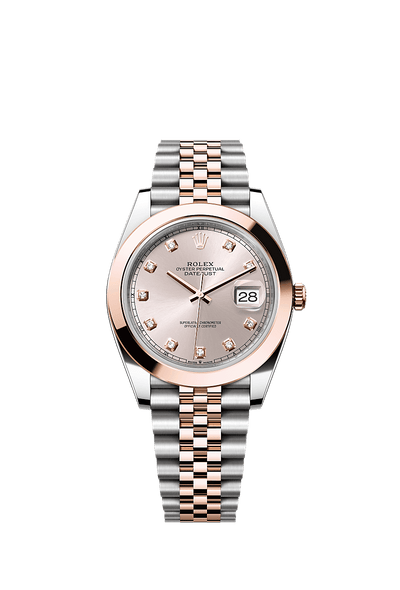 Datejust 126301 41mm Smooth Bezel Diamond Numbers RoseGold Silver Twotone AAA Quality Watch