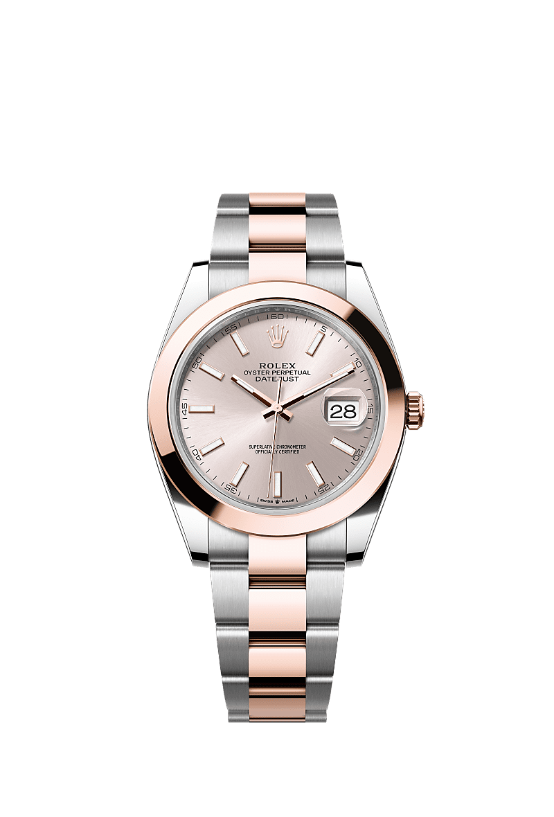 Datejust 126301 41mm Smooth Bezel RoseGold Silver Twotone AAA Quality Watch