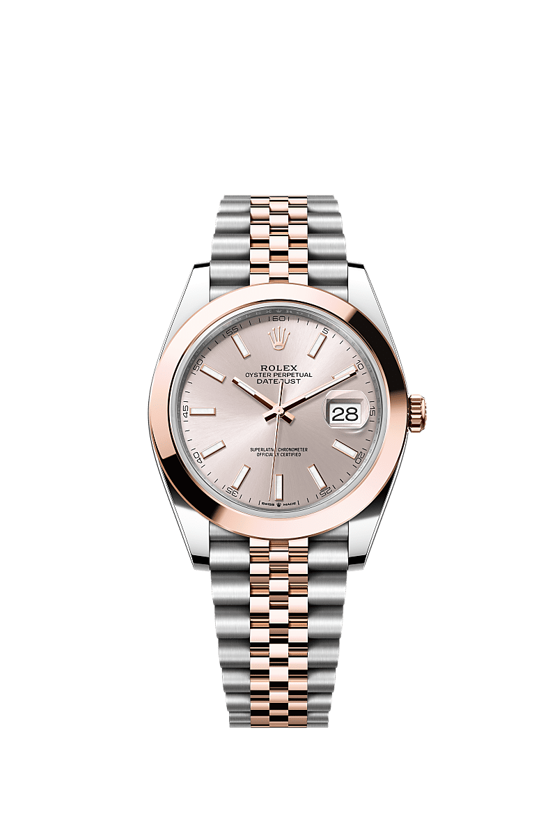 Datejust 126301 41mm Smooth Bezel RoseGold Silver Twotone AAA Quality Watch