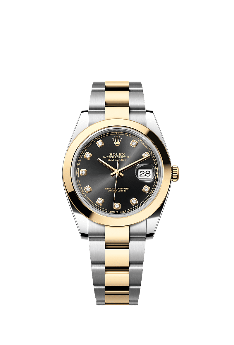 Datejust 126303 41mm Smooth Bezel Diamond Numbers Gold Silver Twotone AAA Quality Watch