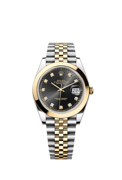 Datejust 126303 41mm Smooth Bezel Diamond Numbers Gold Silver Twotone AAA Quality Watch