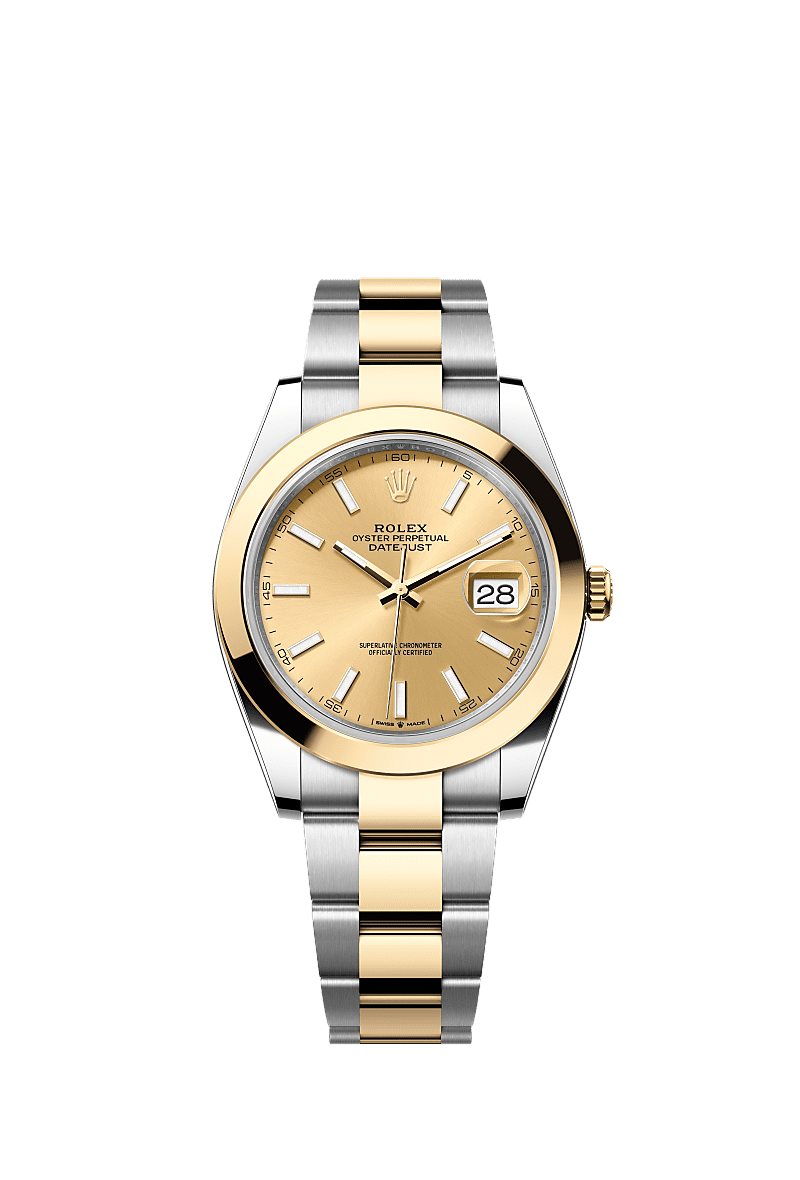 Datejust 126303 41mm Smooth Bezel Gold Silver Twotone AAA Quality Watch