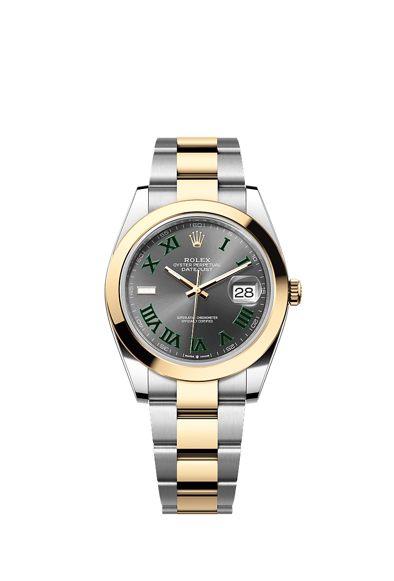 Datejust 126303 41mm Smooth Bezel Roman Dial Gold Silver Twotone AAA Quality Watch