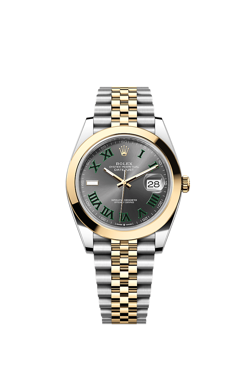 Datejust 126303 41mm Smooth Bezel Roman Dial Gold Silver Twotone AAA Quality Watch
