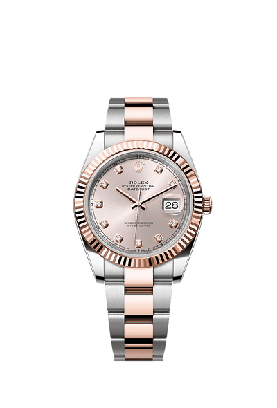 Datejust 126331 41mm Fluted Bezel Diamond Numbers RoseGold Silver Twotone AAA Quality Watch