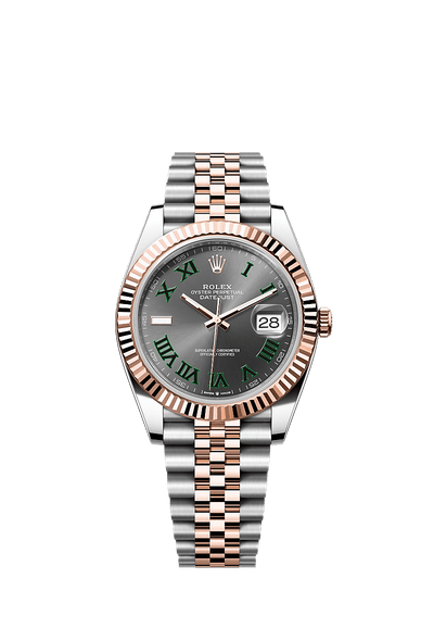 Datejust 126331 41mm Fluted Bezel Roman Dial RoseGold Silver Twotone AAA Quality Watch