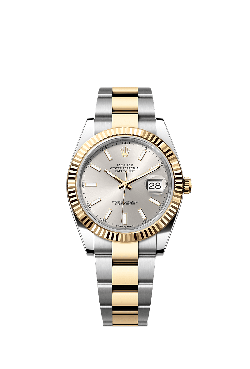 Datejust 126333 41mm Fluted Bezel Gold Silver Twotone AAA Quality Watch