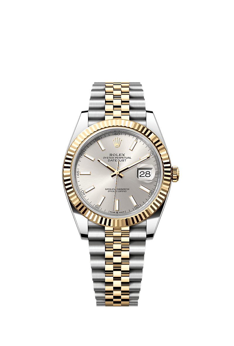 Datejust 126333 41mm Fluted Bezel Gold Silver Twotone AAA Quality Watch