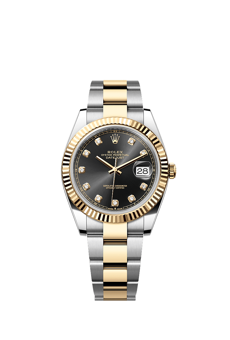 Datejust 126333 41mm Fluted Bezel Diamond Numbers Gold Silver Twotone AAA Quality Watch