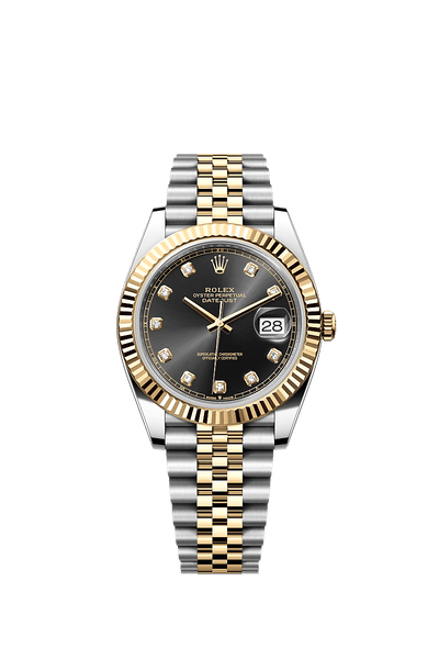 Datejust 126333 41mm Fluted Bezel Diamond Numbers Gold Silver Twotone AAA Quality Watch