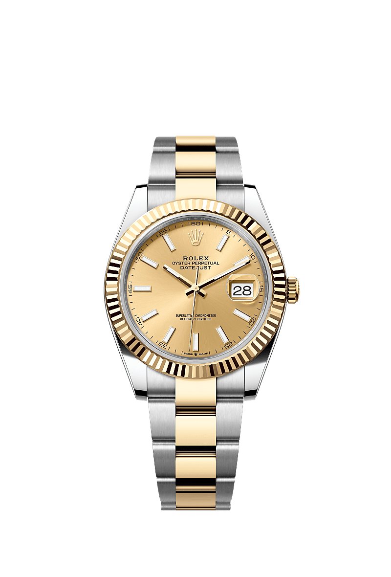 Datejust 126333 41mm Fluted Bezel Gold Silver Twotone AAA Quality Watch