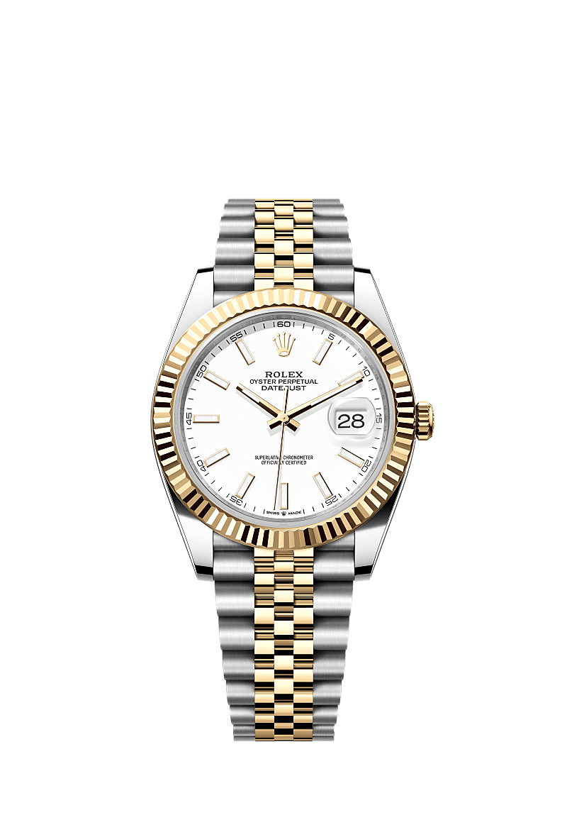 Datejust 126333 41mm Fluted Bezel Gold Silver Twotone AAA Quality Watch