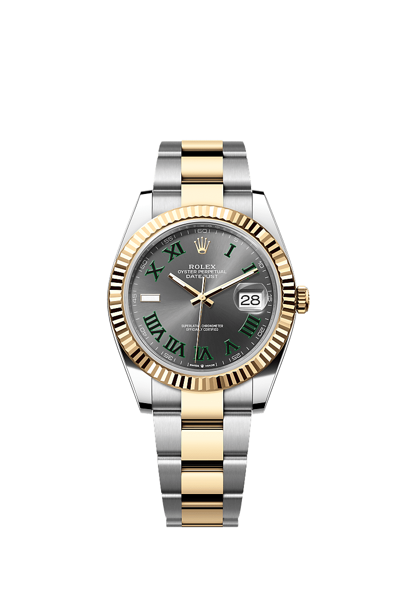 Datejust 126333 41mm Fluted Bezel Roman Dial Gold Silver Twotone AAA Quality Watch
