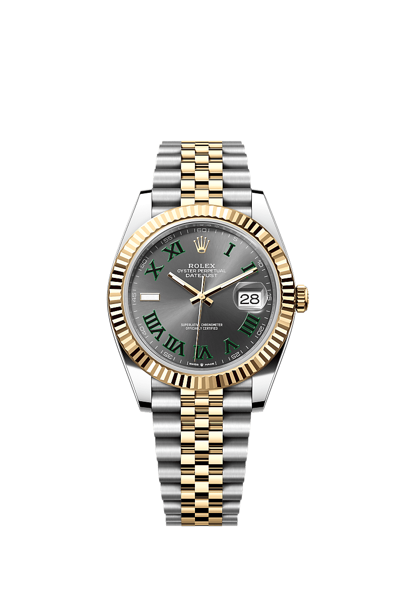 Datejust 126333 41mm Fluted Bezel Roman Dial Gold Silver Twotone AAA Quality Watch