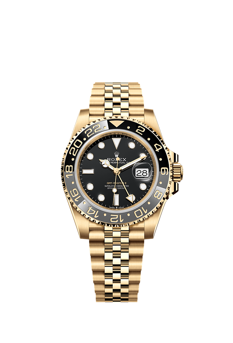40mm GMT Master II 126718 Black dial Golden Automatic Watch