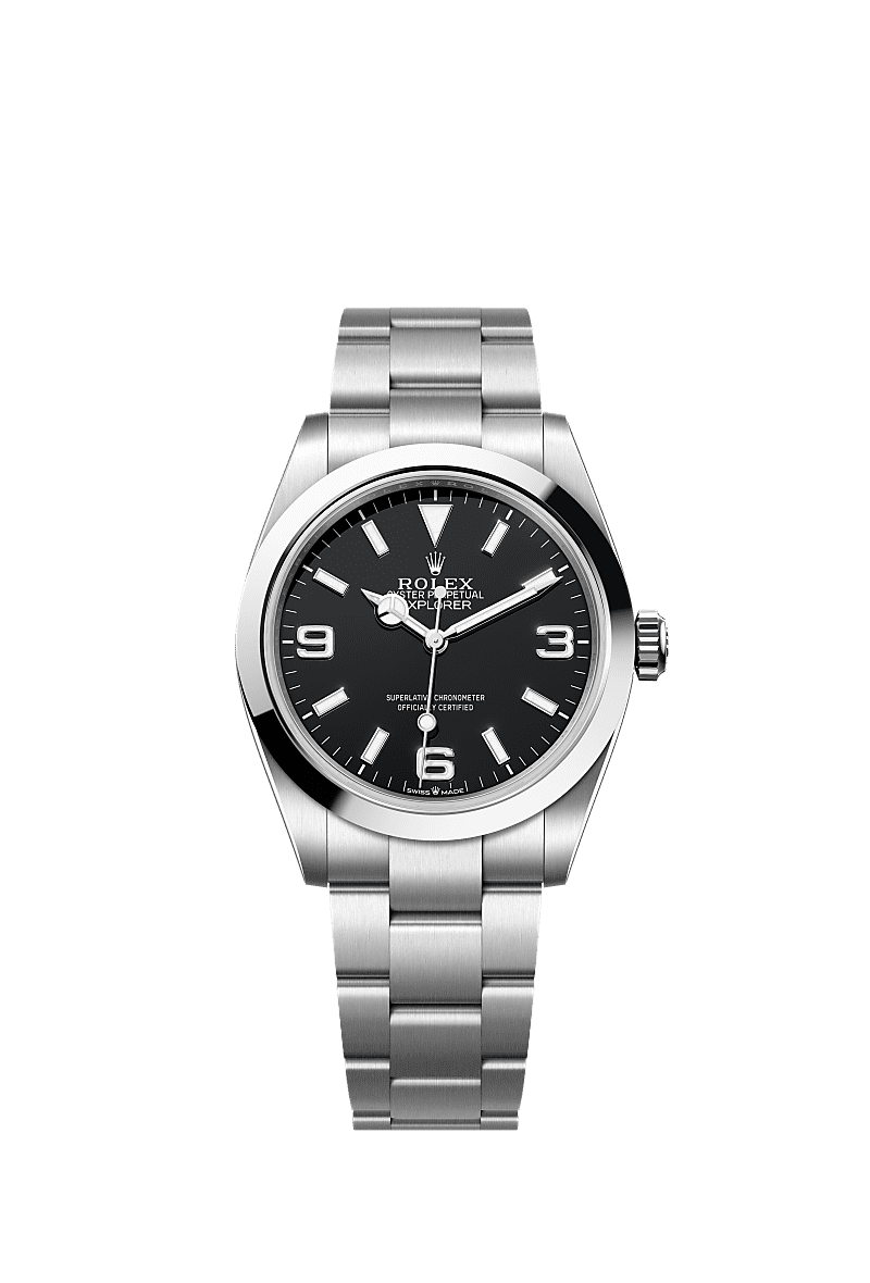 40mm Explorer 224270 Black Dial Stainless Steel Automatic Watch