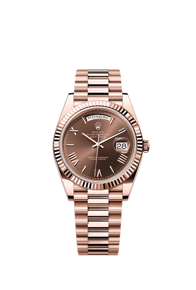 Daydate 228235 40mm Fluted Bezel Roman Number Rosegold AAA Quality Watch