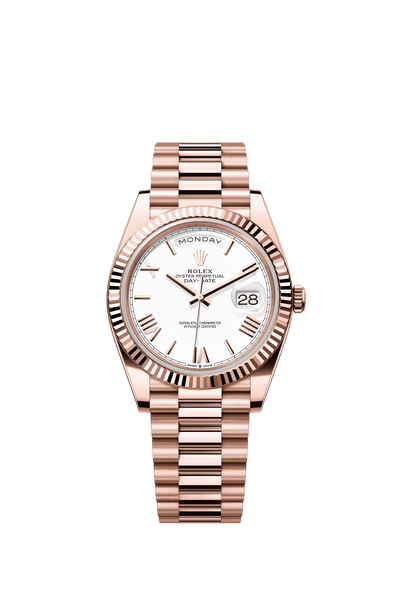 Daydate 228235 40mm Fluted Bezel Roman Number Rosegold AAA Quality Watch