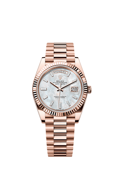 Daydate 228235 40mm Fluted Bezel Diamond Number Rosegold AAA Quality Automatic Watch