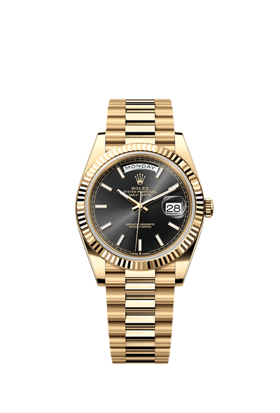 Daydate 228238 40mm Fluted Bezel Line Number Gold AAA Quality Watch