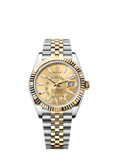 42mm Sky-Dweller 336933 Gold and Steel Belt Automatic Watch