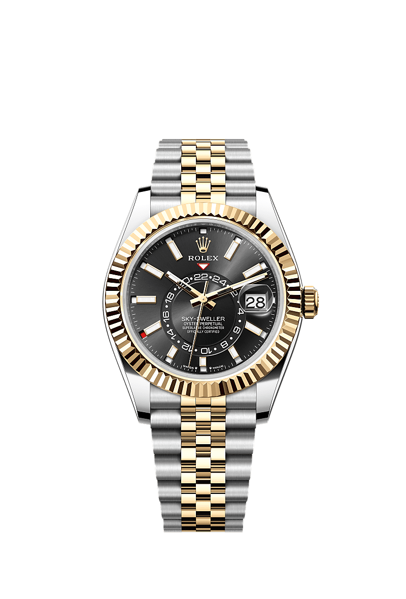 42mm Sky-Dweller 336933 Gold and Steel Belt Automatic Watch