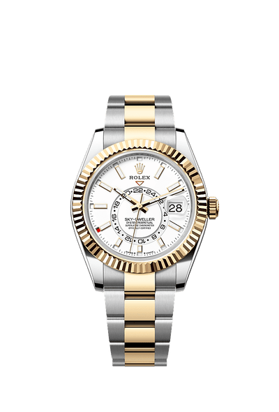 42mm Sky-Dweller 336933 Gold and Steel Belt Automatic Watch