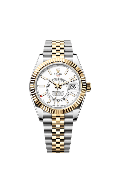 42mm Sky-Dweller 336933 Gold and Steel Belt Automatic Watch