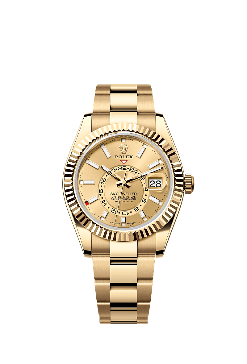 42mm Sky-Dweller 336938 Gold Belt Automatic Watch