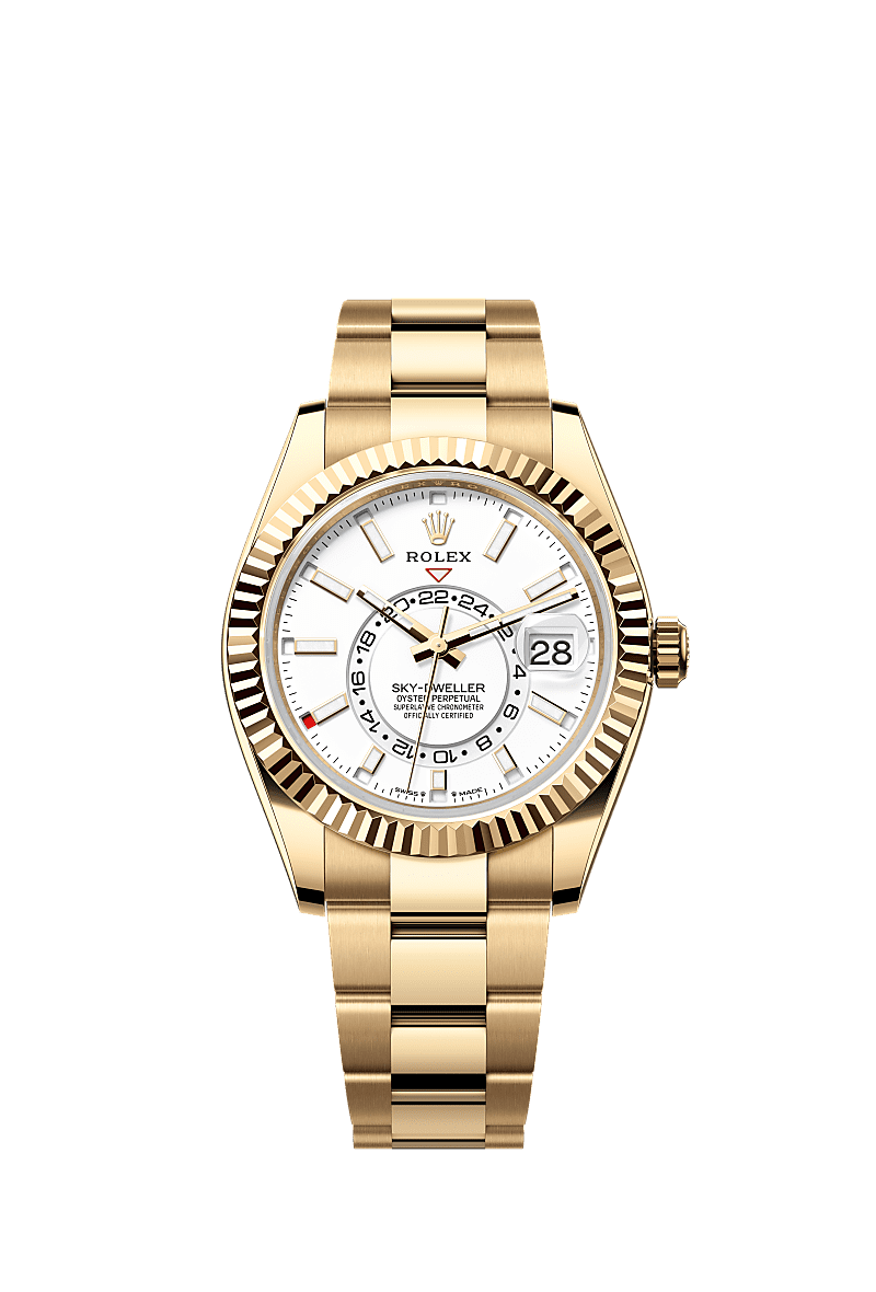 42mm Sky-Dweller 336938 Gold Belt Automatic Watch