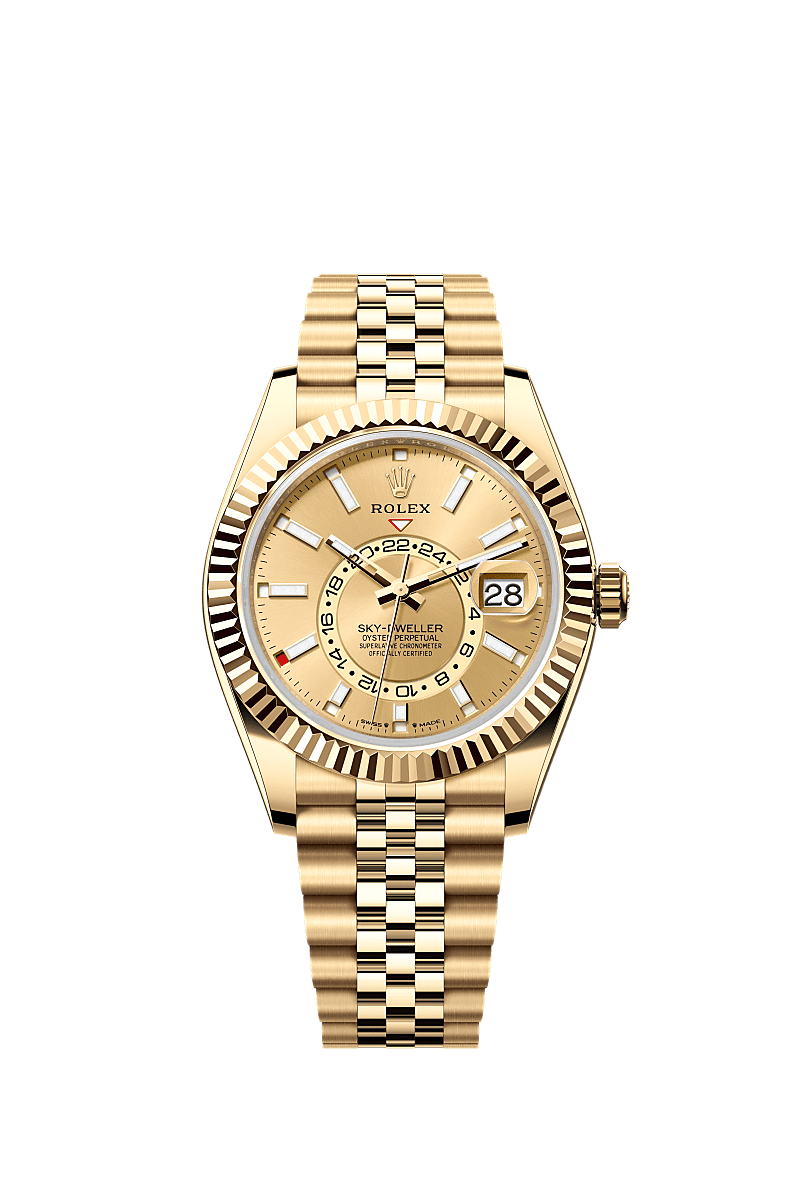 42mm Sky-Dweller 336938 Gold Belt Automatic Watch